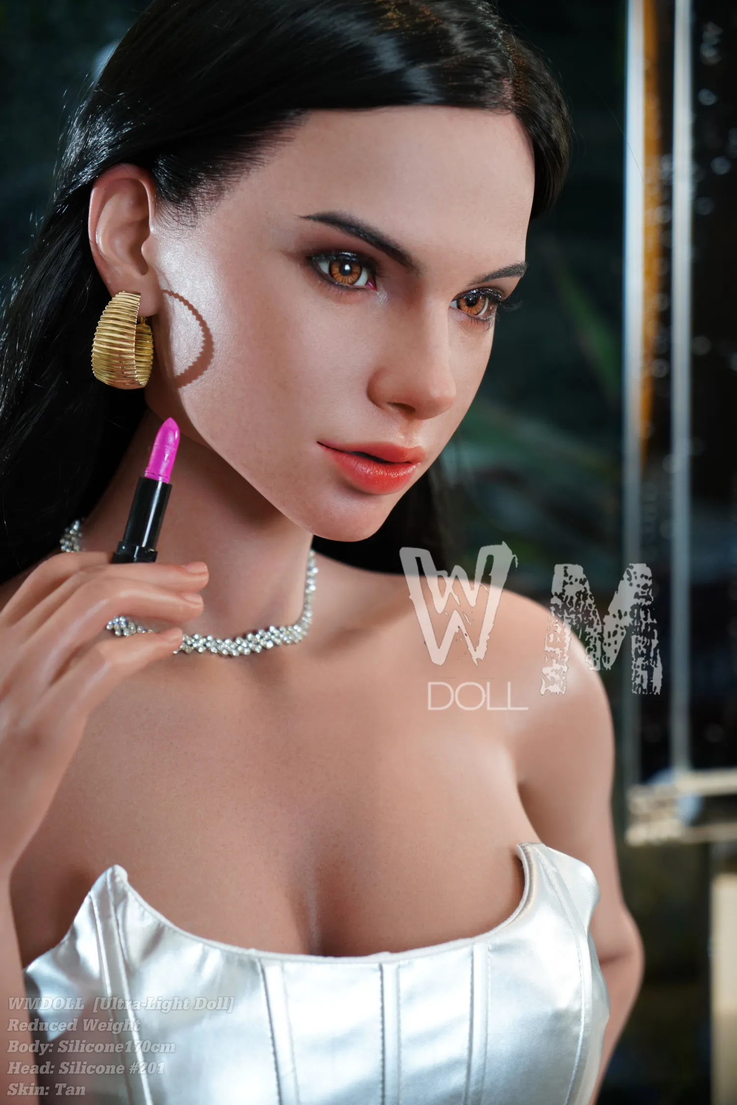 170cm (5ft7) D-Cup Ultra-Light Silicone， Lifelike doll Silicone Sex Doll Head #201- In US Stock